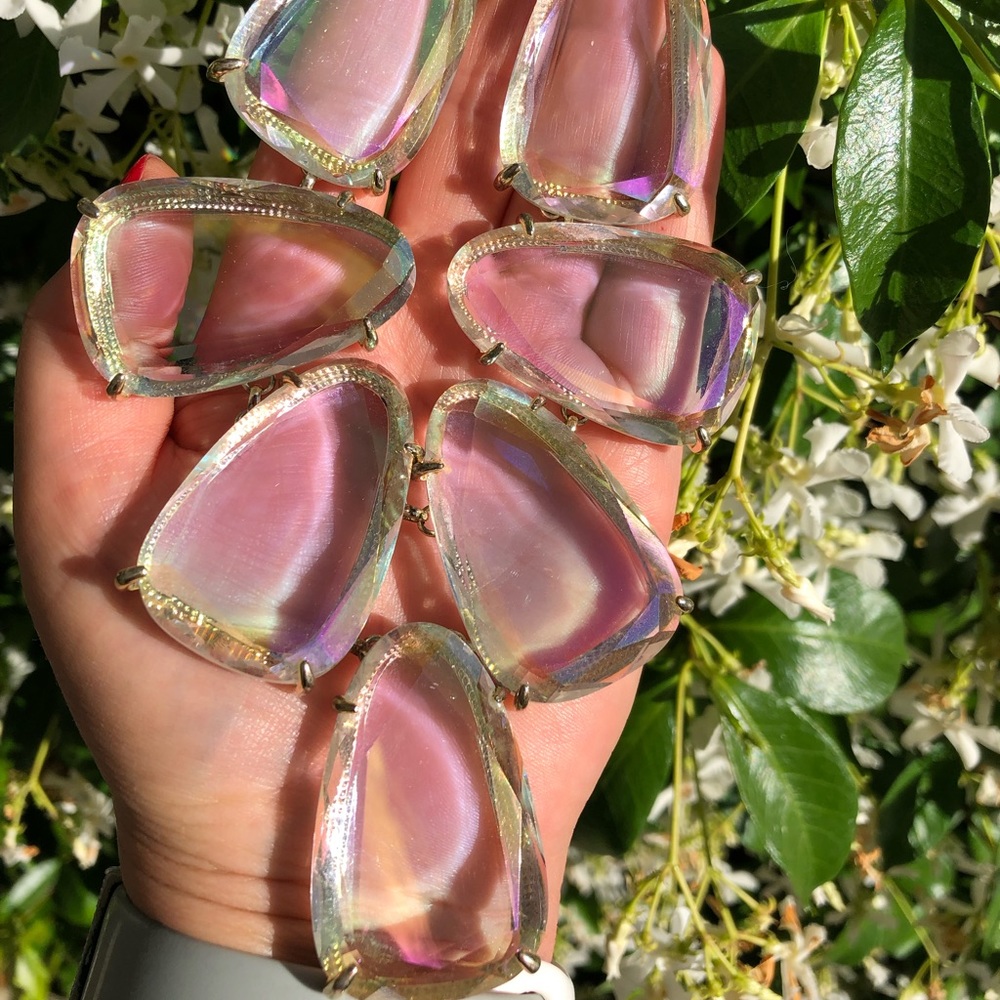 Kendra Scott Clear Iridescent Harlow